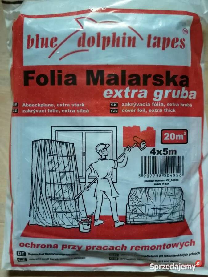 Blue Dolphin Folia Malarska Gruba 4m x 5m Warszawa