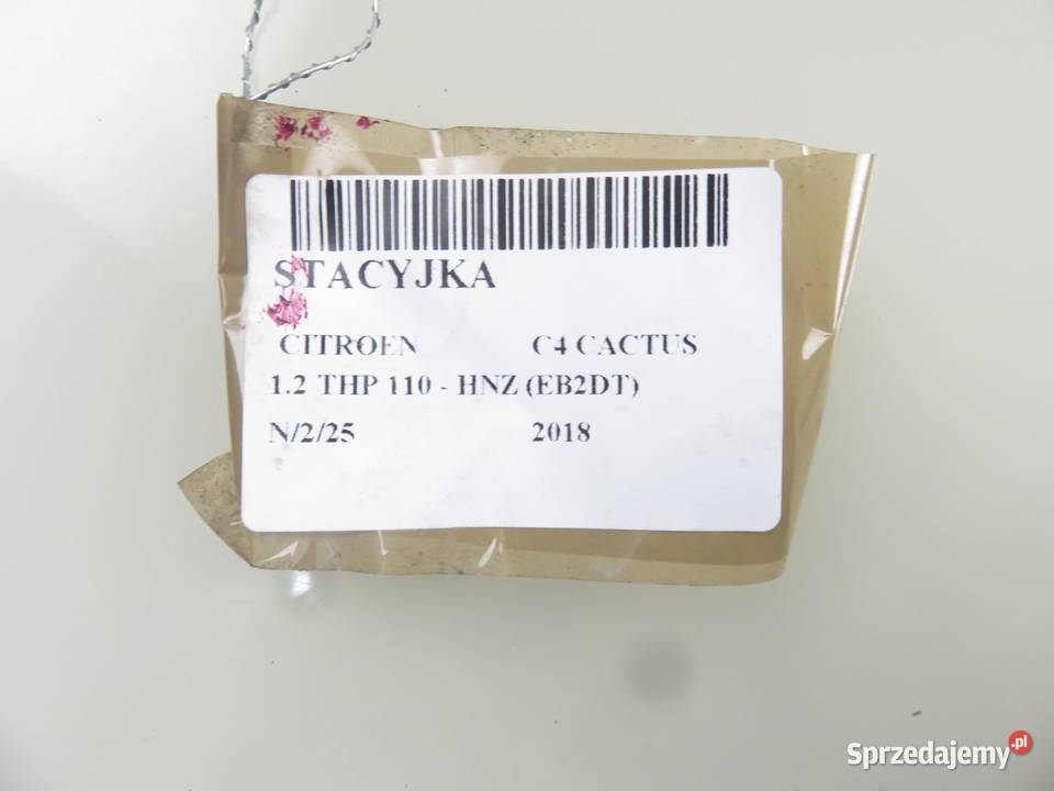 STACYJKA CITROEN C4 CACTUS 36454600 9663123380 Części samochodowe małopolskie