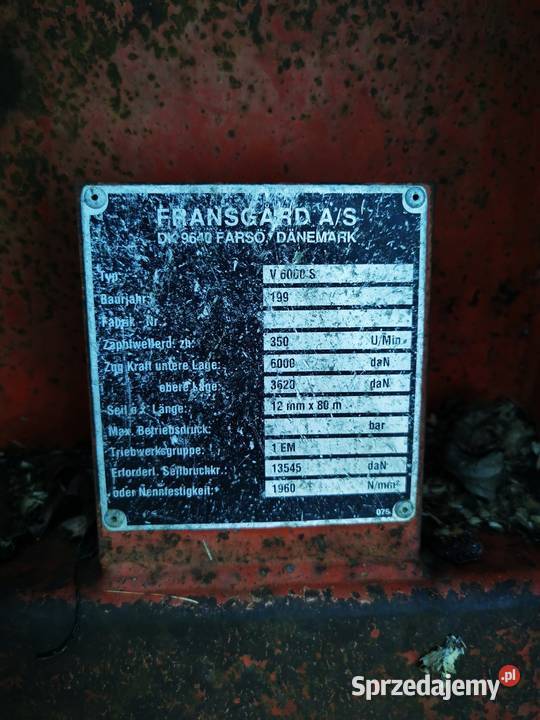 Wyciągarka wciągarka Fransgard V 6000S