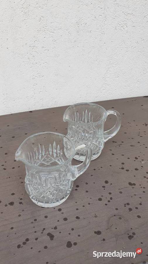 Dzbanki kryształowe 2 sztuki kryształ łódzkie Łódź