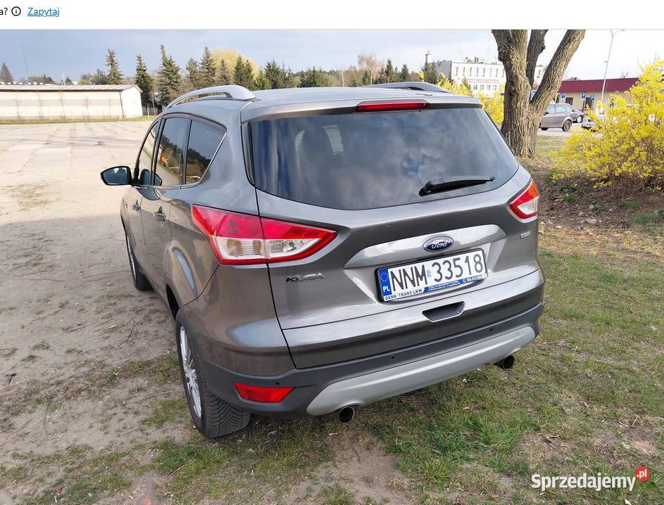 Ford Kuga 2014 150KM warmińsko-mazurskie Kurzętnik