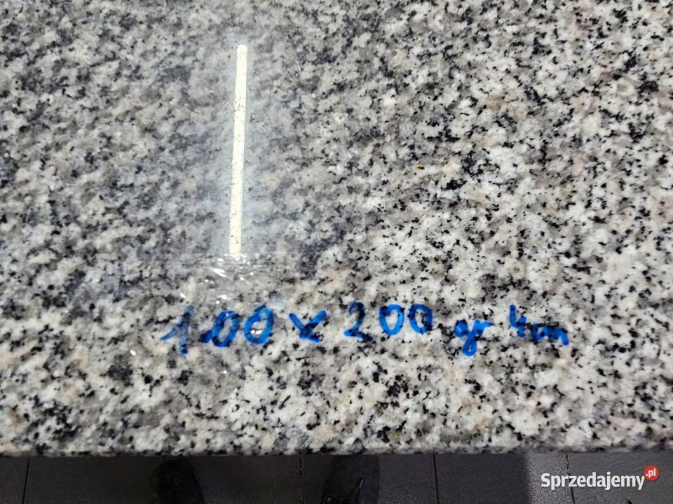 Blat GRANITOWY kamienny 100x200 grubość 4 Pszczyna