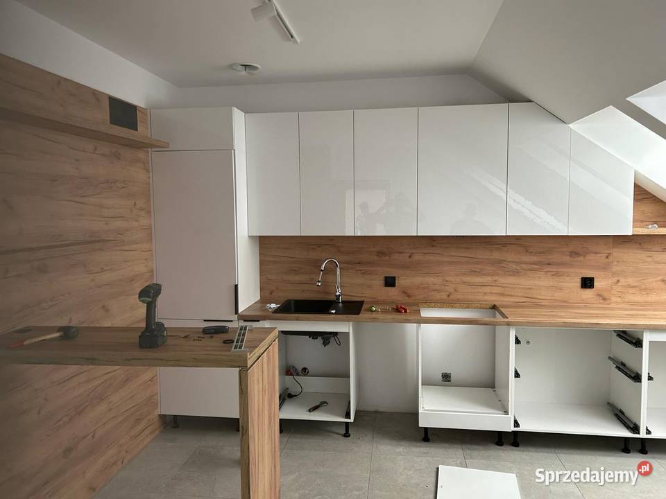 Meble kuchenne szafa z siedziskiem Kuchenne Borkowo