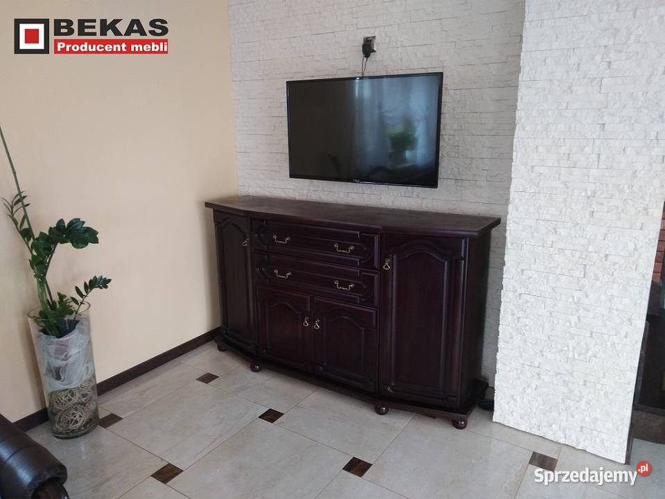 Stylowa Komoda 180 Wysoka orzech Włoski Bekas