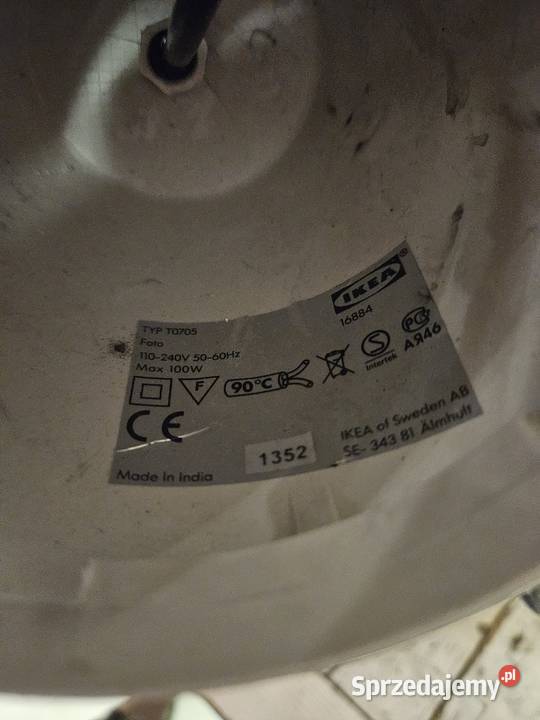 Lampa industrialna Ikea T0705 Pszczyna sprzedam