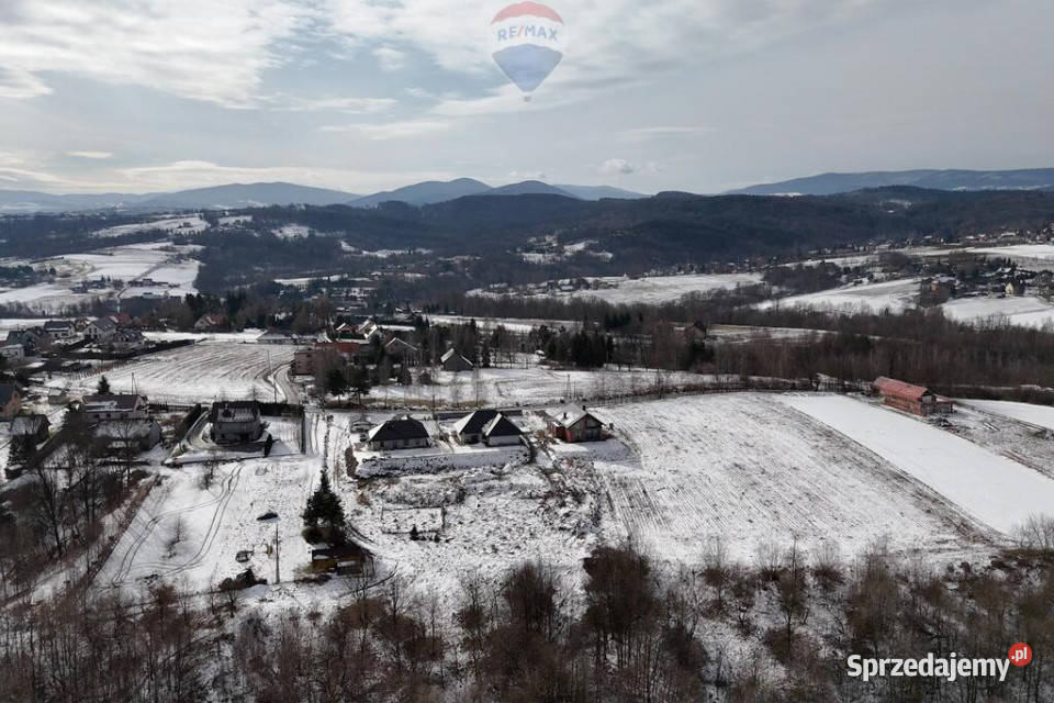 Działka budowlana Stadniki 20 ar gm Dobczyce 32m małopolskie