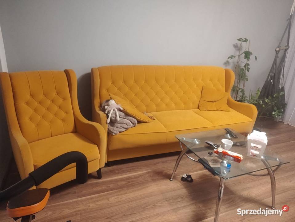 Kanapa rozkładana plus fotel sprzedam