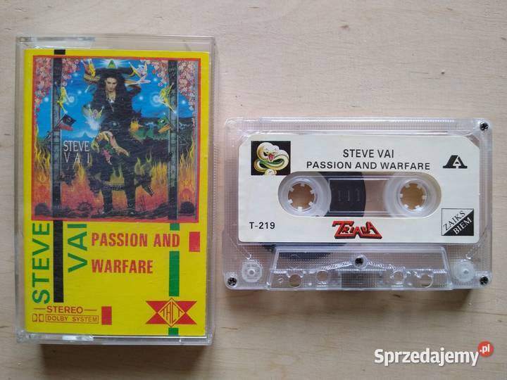 STEVE VAI PASSION AND WARFARE kaseta Gdańsk sprzedam