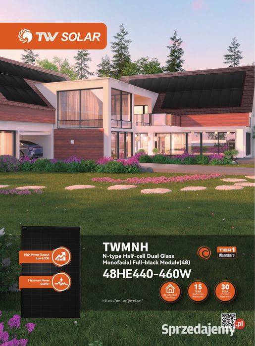 PALETA 36 TW Solar 445 Full Black TW Solar 48HE