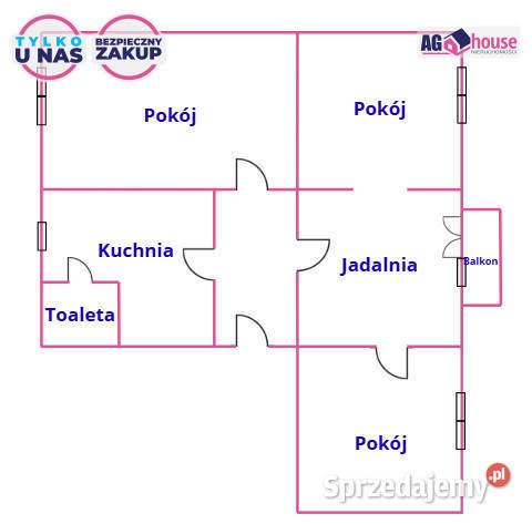 Mieszkanie Pruszcz Gdański Grunwaldzka 86m2 4 Mieszkania pomorskie
