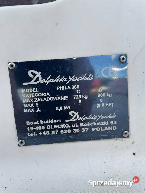 Sprzedam jacht żaglowy PHILA 880 Żeglarstwo