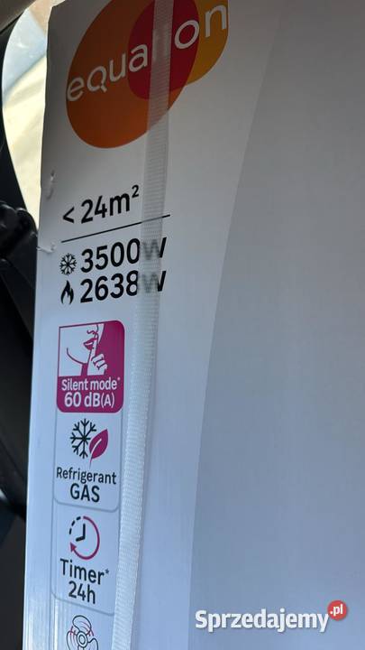 klimatyzator przenośny z rurą i uszczelkami
