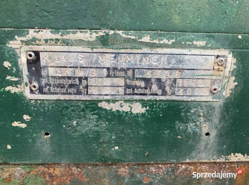 Przyczepa 12 ton z papierami Pokój