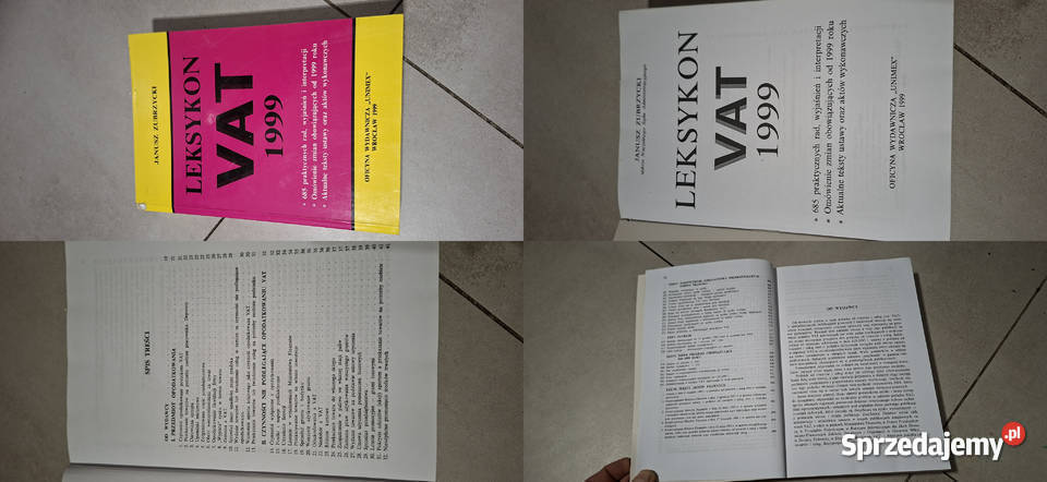 Leksykon VAT 1999 Janusz Zubrzycki Rzadkie 1