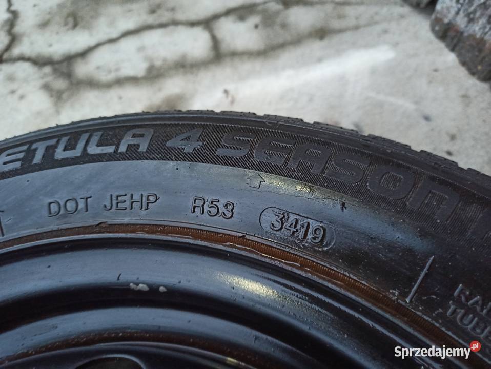 FELGI STALOWE 4X100 Z OPONAMI ZIMOWYMI AYGO Samochodowe Milejów-Osada