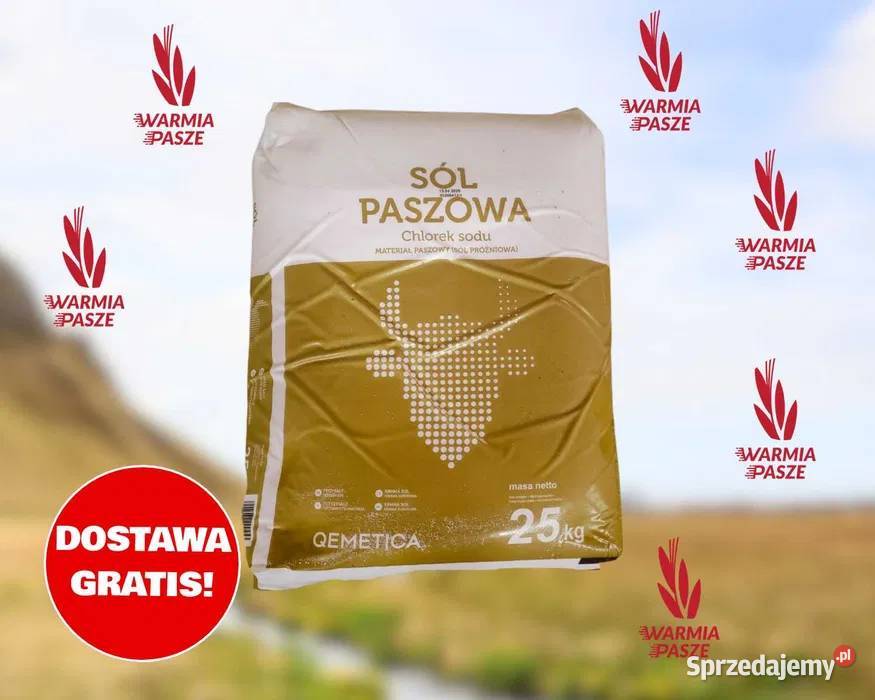 Sól paszowa zwierząt hodowlanych DOSTAWA 25 sprzedam