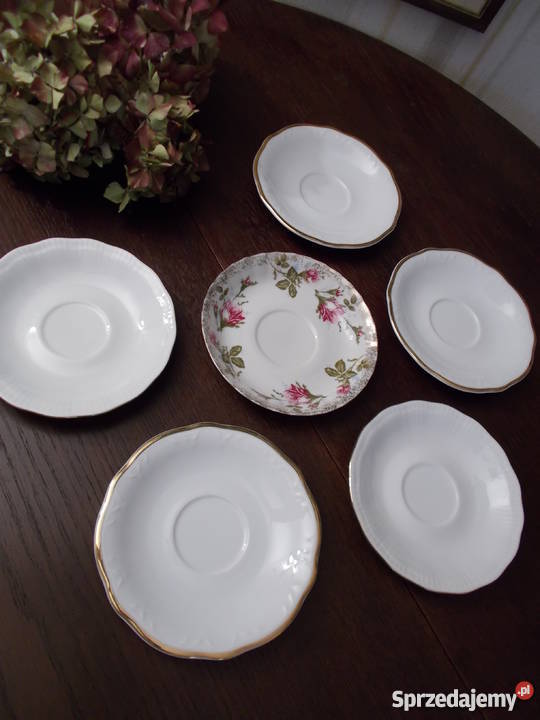 Złocenia Porcelanowe Talerzyki Podstawki zachodniopomorskie Szczecin