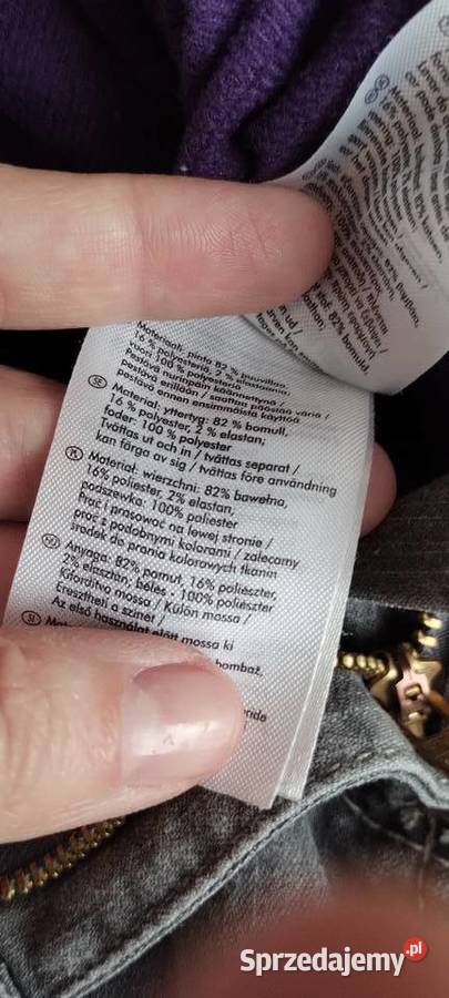 spodnie dziewczęce jeansowe ocieplane rozmiar