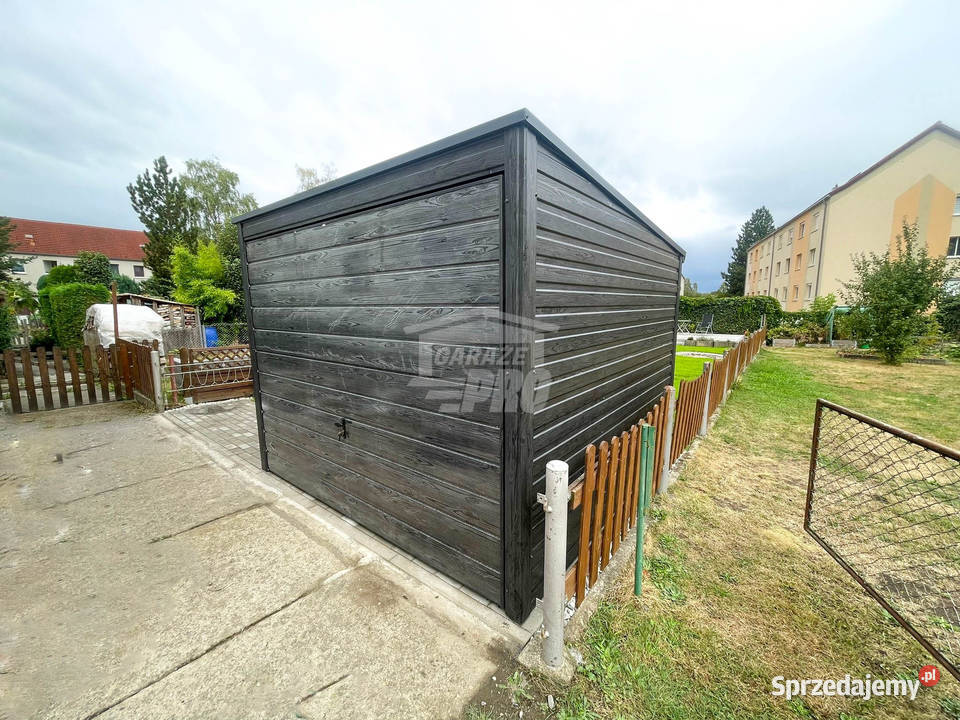 Schowek Garaż blaszany 3x35m Brama uchylna drzwi Konin