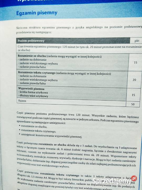 Kierunek matura angielski podstawowy antykwariat sprzedam
