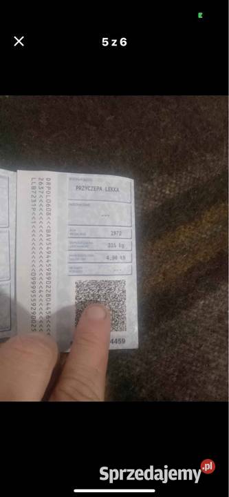 Sprzedam przyczepkę samochodowa lubelskie Lubartów