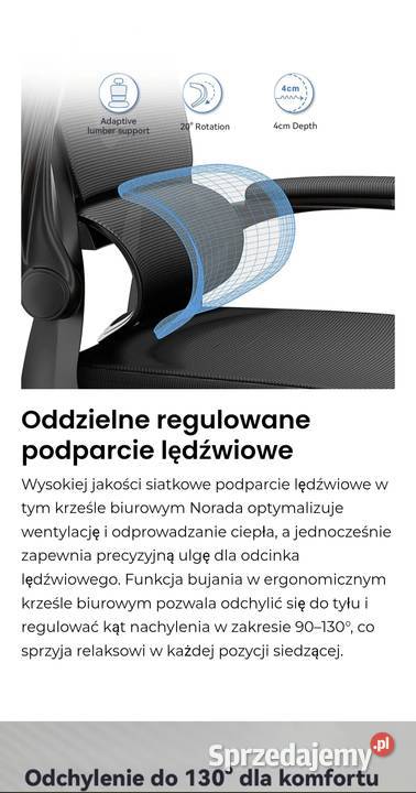 Fotel biurowy ergonomiczny Stargard