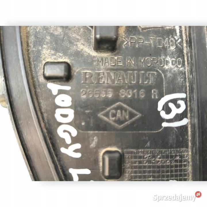WKŁAD TYLNEJ LAMPY LEWY Dacia Lodgy I tylniej Lampy tylne Chełm sprzedam
