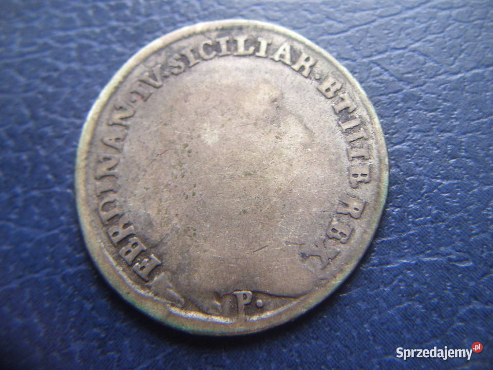 Stare monety 20 grani 1794 Neapol srebro Lesko