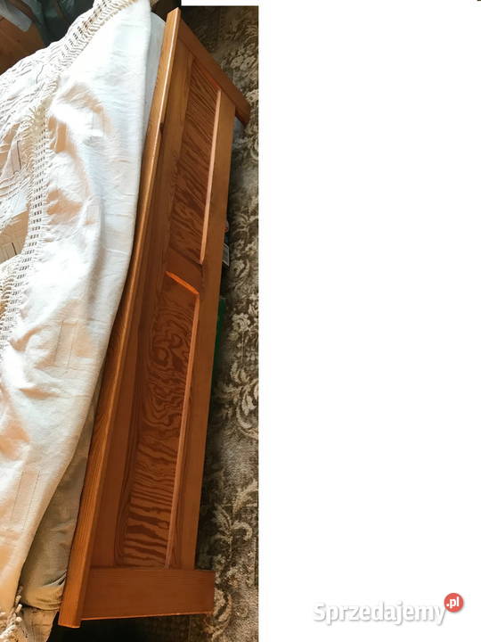ŁÓŻKO drewno lite sosnowe podwojne 160x200 z lubuskie Zbąszynek sprzedam
