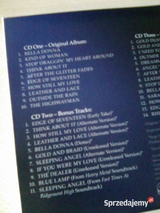 Stevie Nicks Fleetwood Mac Bella Donna Deluxe 3 i więcej Warszawa sprzedam