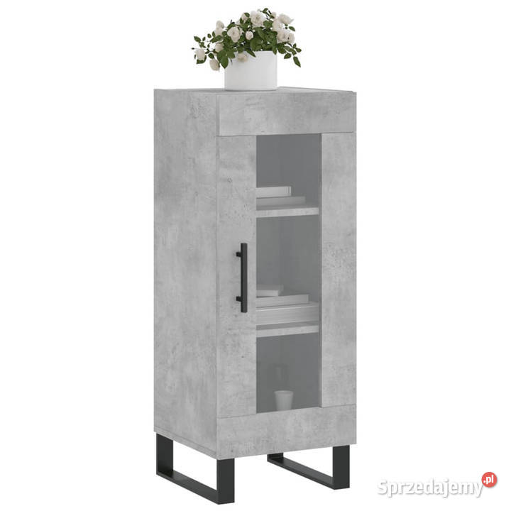 Szafka szarość betonu 345x34x90 materiał Warszawa