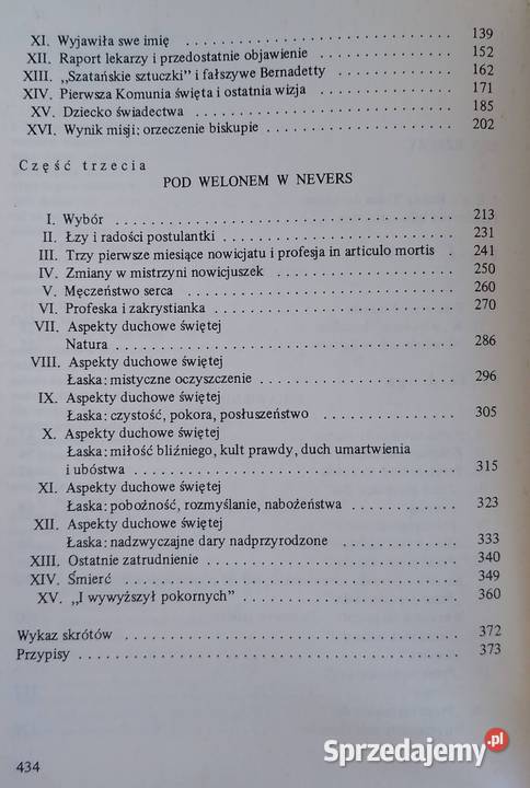 Święta Bernadeta Soubirous ks Francis Trochu Gdańsk sprzedam
