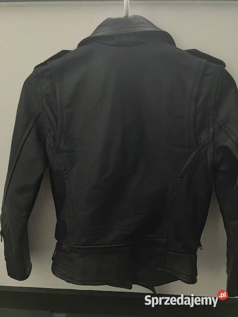 czarna kurtka HM xs 34 ramoneska biker Kurtki i płaszcze Toruń
