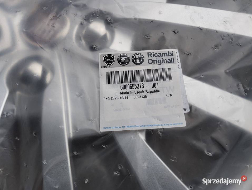 Kołpak Fiat 17 Scudo nowy typ 600373 sztukę śląskie