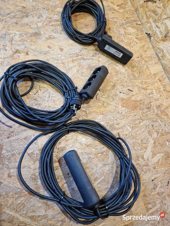 Przedłużacz potrójny z uziemieniem 9 metrów sprzedam