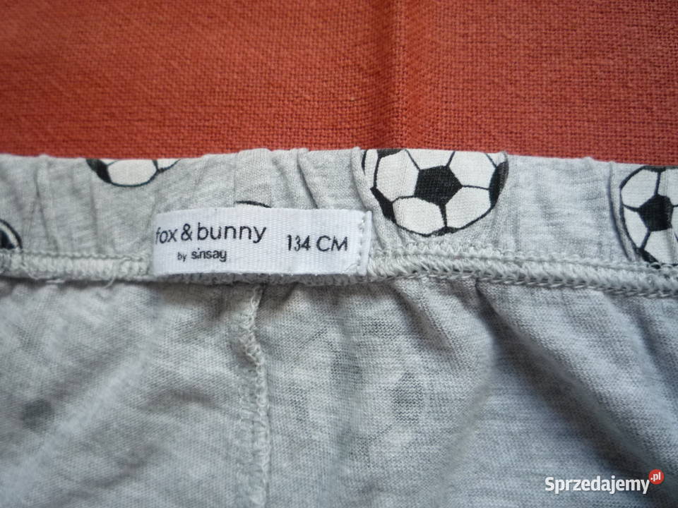 Sinsay 128134 Spodnie piżamy Szare piłka nożna Piżamy i szlafroki Szczecin