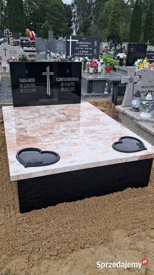 Nagrobek z kompozytuMontaż Kraj warmińsko-mazurskie Nowe Miasto Lubawskie