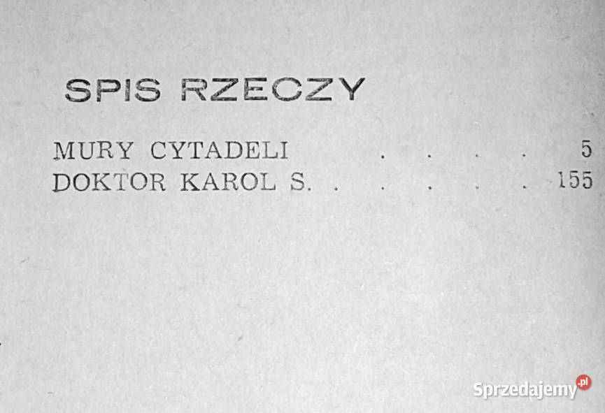 Mury cytadeli Doktor Karol S Marcin Łyskanowski