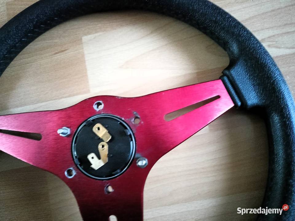 Kierownica czerwona sportowa 350mm Kierownice Tarnobrzeg sprzedam