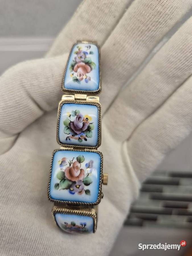 Zegarekbransoletka Czajka Chaika porcelanka Chorzów