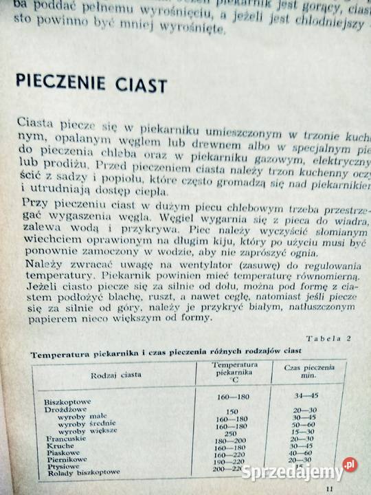 Pieczenie ciast i ciasteczek książki kucharskie Antykwariat Warszawa