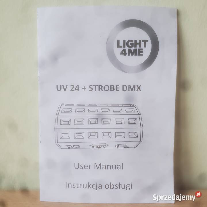 Stroboskop efekt LED LIGHT4ME UV 24 STROBE DMX Pozostałe