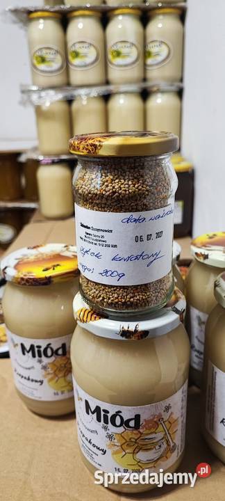 Miód pszczeli 2025 propolis kit pszczeli pyłek Usnarz Górny