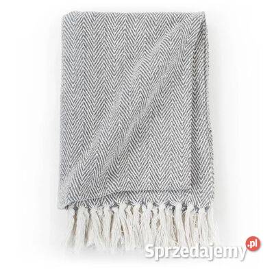 vidaXL Bawełniana narzuta w jodełkę 160 x 210 Warszawa