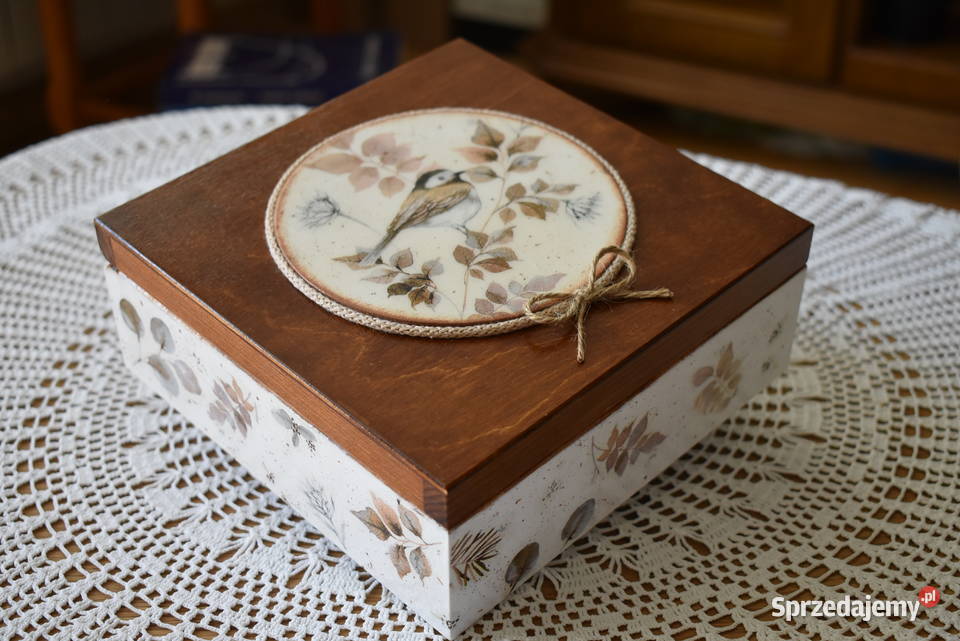 Pudełko rękodzieło decoupage Warszawa