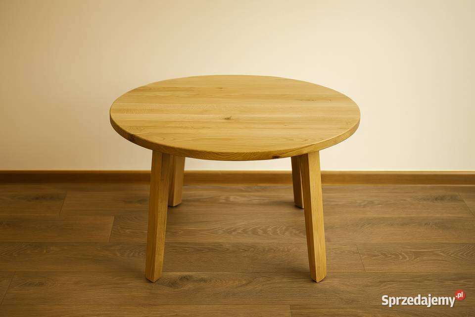 Stół Dębowy Okrągły LOFT 100 Lite Drewno Różne Kraków