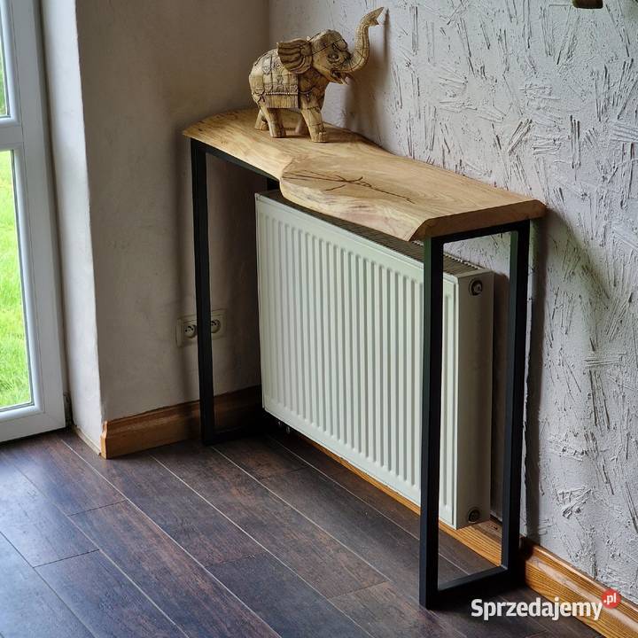 Konsola loft BLAT DĘBOWY z naturalną krawędzią Bartoszyce