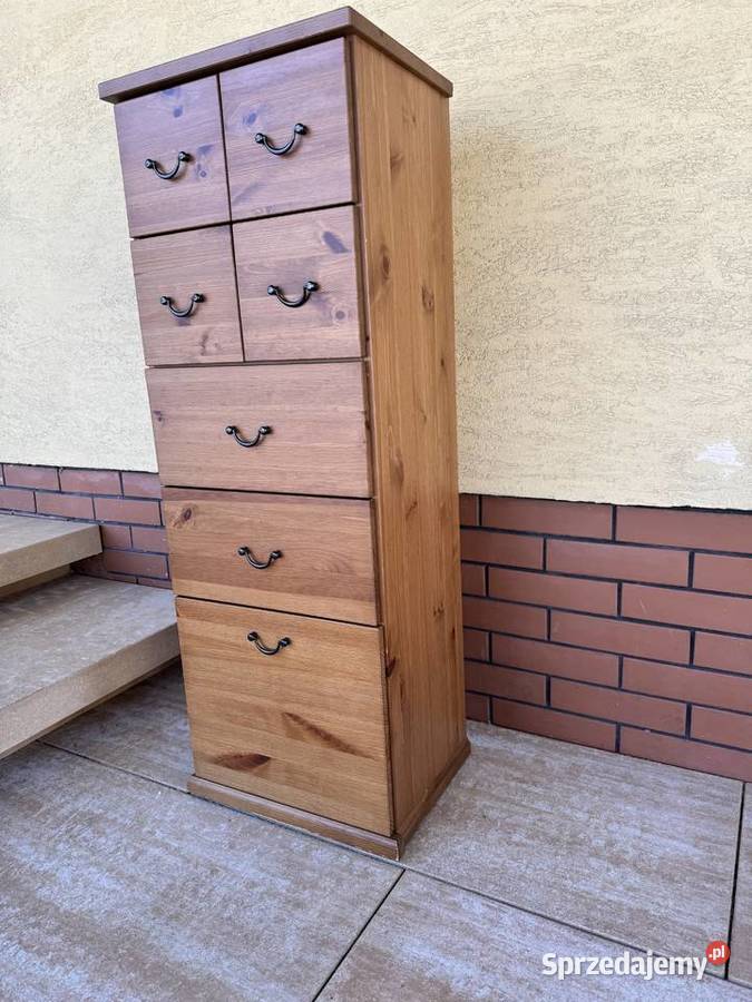 Szafka drewniana z szufladami Ikea Alve słupek mazowieckie Garwolin