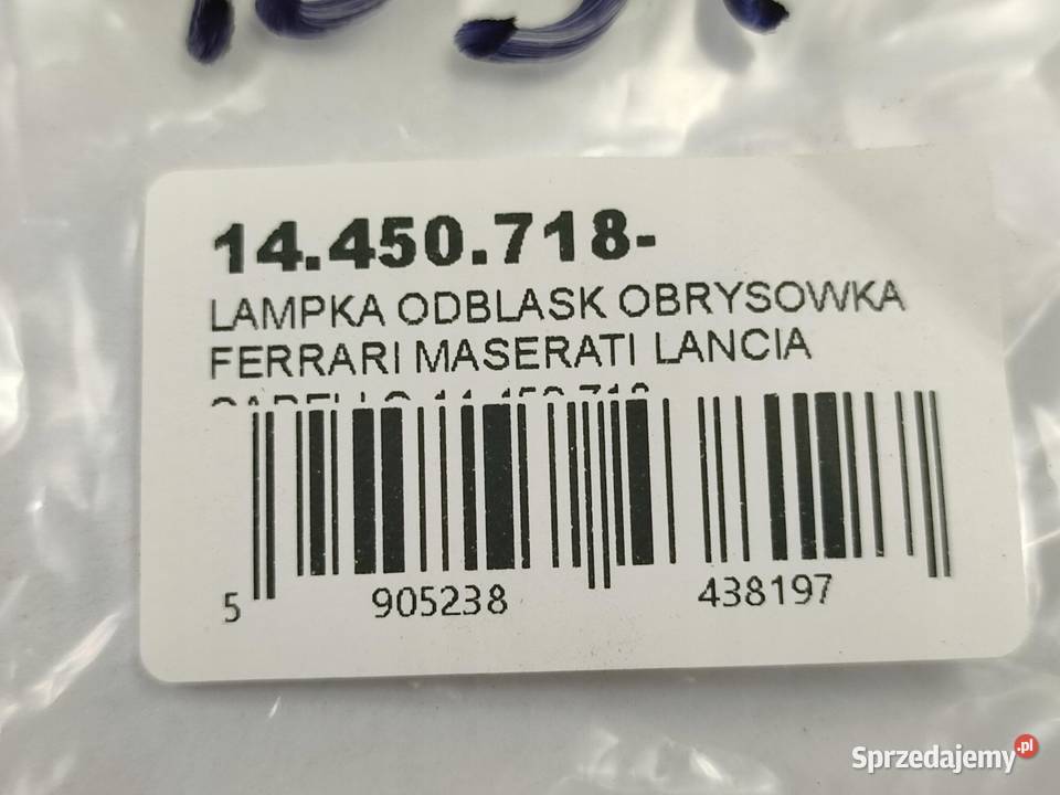 LAMPKA ODBLASK OBRYSÓWKA FERRARI MASERATI LANCIA