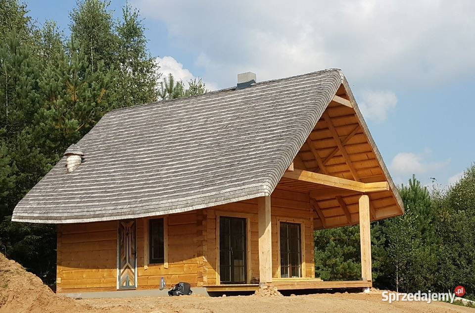 Domy z drewna altany domki z bali kryte wiórem Białystok